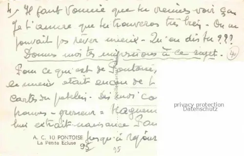 AK / Ansichtskarte PONTOISE 95 Val-d Oise Le petite écluse