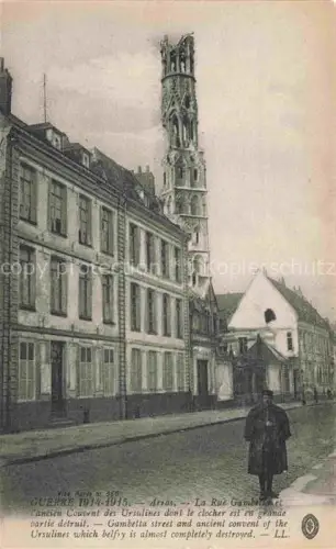 AK / Ansichtskarte ARRAS  62 Guerre la Rue Gambetta