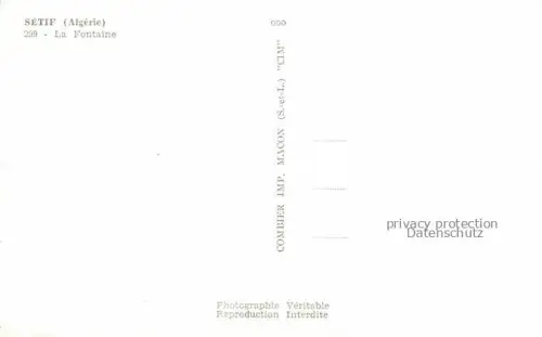 AK / Ansichtskarte Setif Algerie La Fontaine 