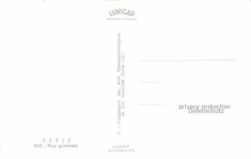 AK / Ansichtskarte Setif Algerie Vue Generale 