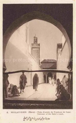 AK / Ansichtskarte Moulay-Idris Moulay-Idriss Maroc Porte du Tombeau saint Gatewav st tomb 