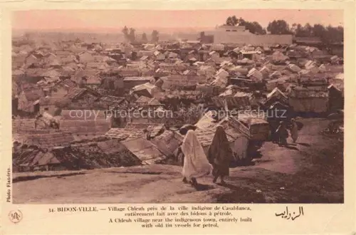 AK / Ansichtskarte Bidon-Ville CASABLANCA Maroc Village Chleuh petrole 