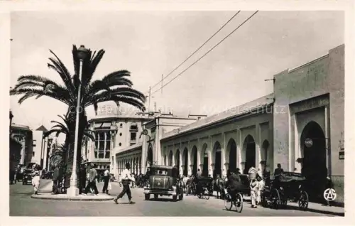 AK / Ansichtskarte CASABLANCA Maroc Boulevard la Gare Marche Central 