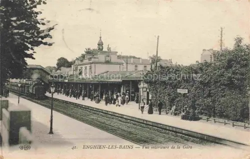 AK / Ansichtskarte Enghien-les-Bains SARCELLES 95 Val-d Oise Vue intérieur de la gare