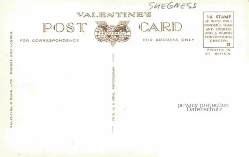 AK / Ansichtskarte Skegness Kingston upon Hull UK The Clock Tower and Esplanade