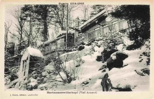 AK / Ansichtskarte Hartmannswillerkopf Hartmannsweilerkopf 68 Haut-Rhin en hiver Guerre 1914-1918