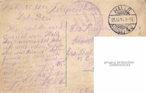 AK / Ansichtskarte HALLE  SAALE Marktplatz Rathaeuser Haendeldenkmal Feldpost