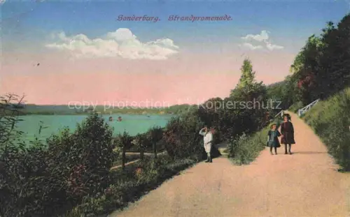 AK / Ansichtskarte Sonderburg DK Strandpromenade Feldpost Stempel Rekruten Depot 2 Inf. Regt. 85