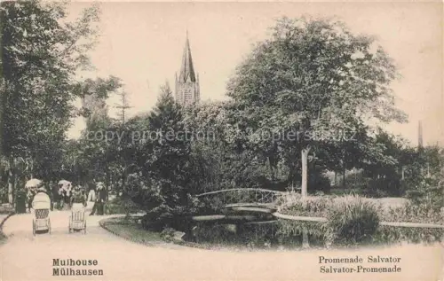 AK / Ansichtskarte MULHOUSE Muehlhausen 68 Haut-Rhin Promenade Salvator Eglise