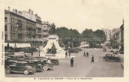AK / Ansichtskarte VALENCE -SUR-RHONE 26 Drome Place de la Republique