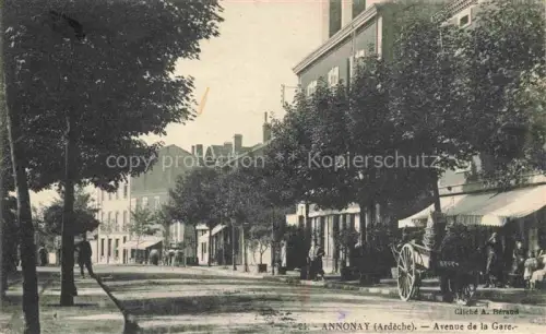 AK / Ansichtskarte Annonay Tournon 07 Ardeche Avenue de la Gare