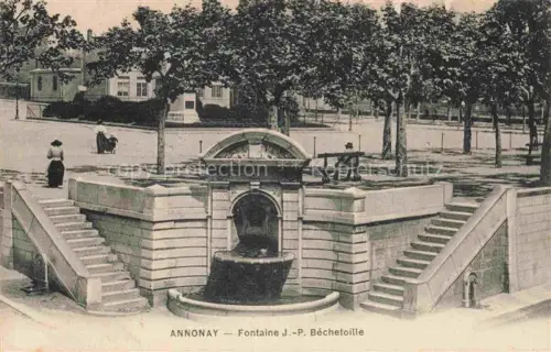 AK / Ansichtskarte Annonay Tournon 07 Ardeche Fontaine J P Bechetoille