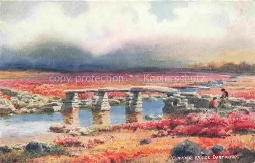 AK / Ansichtskarte Clapper Bridge Dartmoor North Nottinghamshire UK Panorama