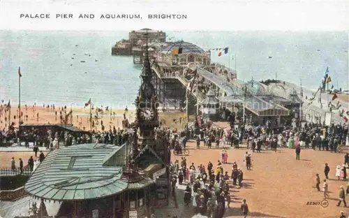 AK / Ansichtskarte BRIGHTON  East Sussex UK Palace Pier and Aquarium 