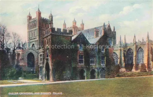 AK / Ansichtskarte Exeter  UK Cathedral and Bishops Place