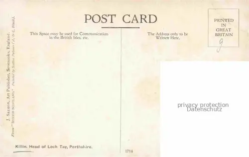 AK / Ansichtskarte Killin Stirling Perthshire UK Head of Loch Tay Perthshire