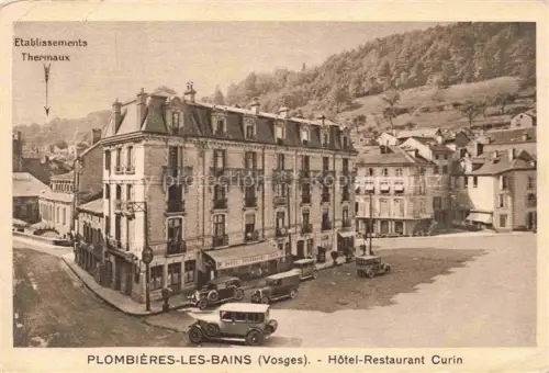 AK / Ansichtskarte Plombieres-les-Bains EPINAL 88 Vosges Hôtel Restaurant Curin Etablissements Thermaux