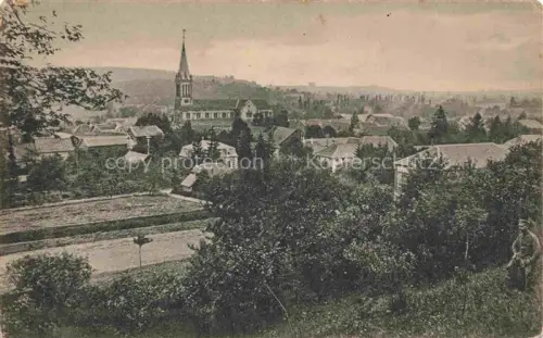 AK / Ansichtskarte Zillisheim Mulhouse 68 Haut-Rhin Ortansicht mit Kirche