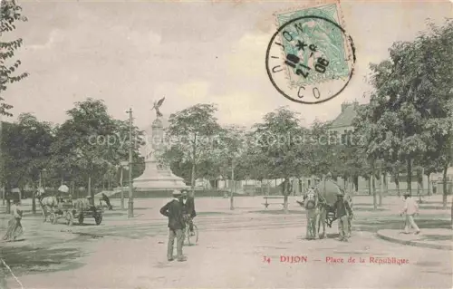 AK / Ansichtskarte DIJON 21 Cote-d Or Place de la République
