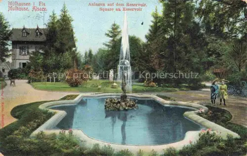 AK / Ansichtskarte MULHOUSE Muehlhausen 68 Haut-Rhin Square du Réservoir Anlagen auf dem Reservoir
