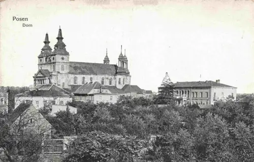 AK / Ansichtskarte POZNAN Posen PL Dom Stempel Festungslazarett Feldpost