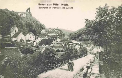 AK / Ansichtskarte Pfirt Ferrette 68 Haut-Rhin Vue d'ensemble