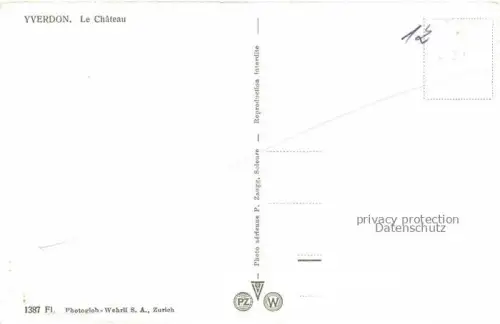 AK / Ansichtskarte YVERDON-LES-BAINS VD Le château vue aérienne