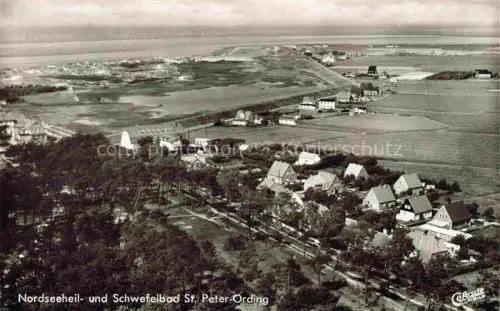 AK / Ansichtskarte St Peter-Ording Nordfriesland Schleswig-Holstein Panorama Nordseeheil- und Schwefelbad