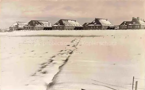 AK / Ansichtskarte LIST  SYLT Teilansicht im Winter
