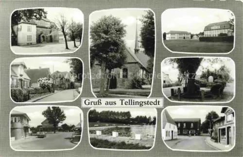 AK / Ansichtskarte Tellingstedt Dithmarschen Schleswig-Holstein Teilansichten Kirche Freibad