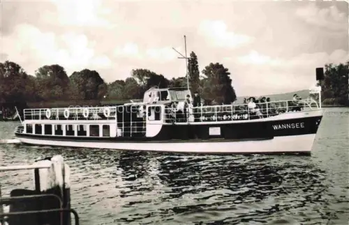 AK / Ansichtskarte Kladow Spandau BERLIN Stern und Kreisschiffahrt Berlin-Steglitz MS Wannsee Fahrgastschiff