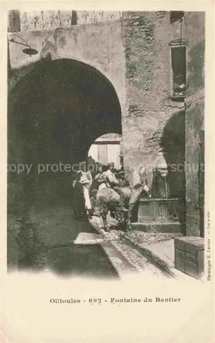 AK / Ansichtskarte Ollioules TOULON 83 Var Fontaine du Rentier