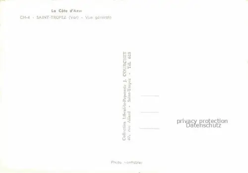 AK / Ansichtskarte Saint Tropez Var Vue générale