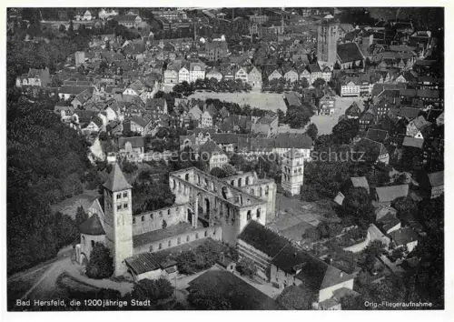 AK / Ansichtskarte BAD HERSFELD Zentrum 1200jaehrige Stadt Original Fliegeraufnahme