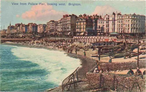 AK / Ansichtskarte BRIGHTON  East Sussex UK View from Palace Pier looking west