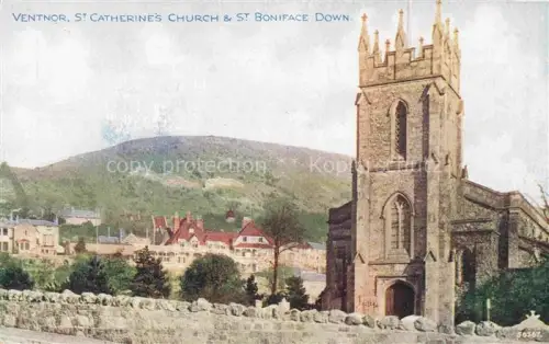 AK / Ansichtskarte Ventnor IOW Isle of Wight UK St Catherines Church and St Boniface Down