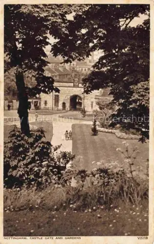 AK / Ansichtskarte NOTTINGHAM  UK Castle Gate and Gardens