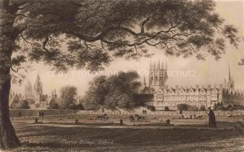 AK / Ansichtskarte OXFORD  Oxfordshire UK Merton College