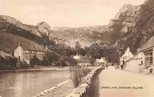 AK / Ansichtskarte Cheddar Sedgemoor Somerset UK Upper Lake Cheddar Village