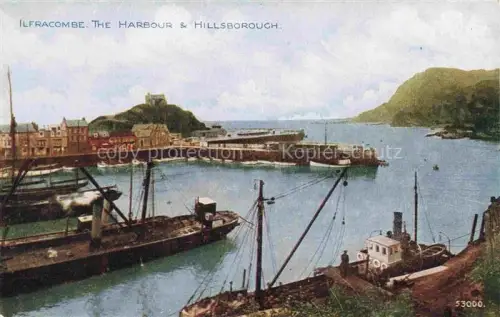 AK / Ansichtskarte Ilfracombe North Devon UK The Harbour and Hillsborough