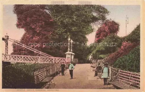 AK / Ansichtskarte Hereford  Herefordshire UK Castle Green Gardens