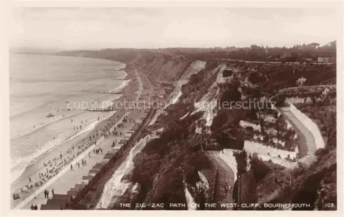 AK / Ansichtskarte BOURNEMOUTH UK The Zig Zag Path on the West Cliff