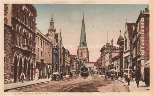 AK / Ansichtskarte Hereford  Herefordshire UK Broad Street