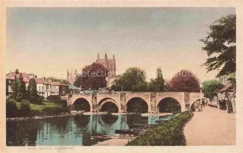 AK / Ansichtskarte Hereford  Herefordshire UK Wye Bridge