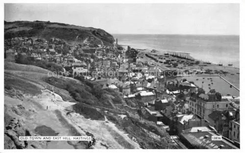 AK / Ansichtskarte HASTINGS East Sussex UK Old Town and East Hill
