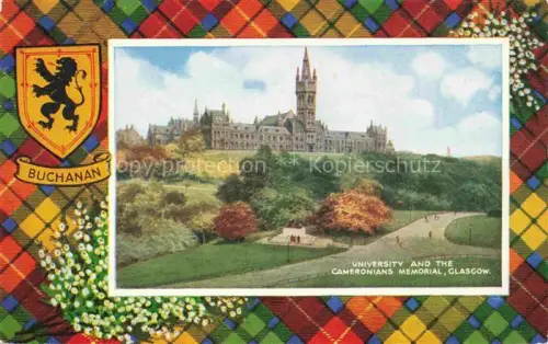 AK / Ansichtskarte GLASGOW  Scotland UK University and the Cameronians Memorial