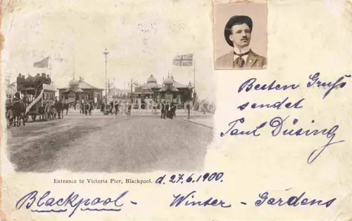 AK / Ansichtskarte BLACKPOOL  UK Entrance to Victoria Pier