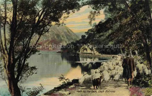 AK / Ansichtskarte Loch Katrine Stirling Scotland UK Path by the Loch