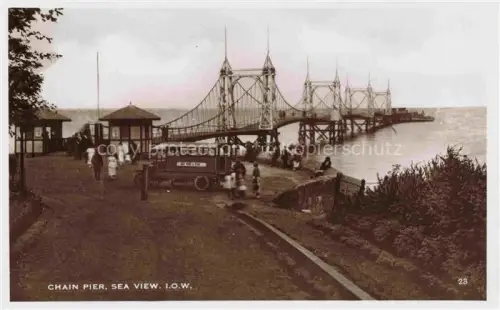 AK / Ansichtskarte Ryde  IOW Isle of Wight UK Chain Pier Sea View