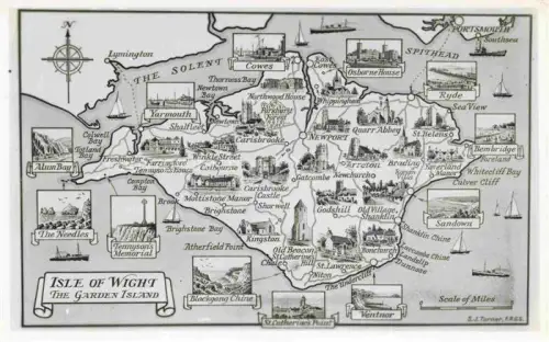 AK / Ansichtskarte Isle-of-Wight IOW   UK The Garden Island uebersichtskarte